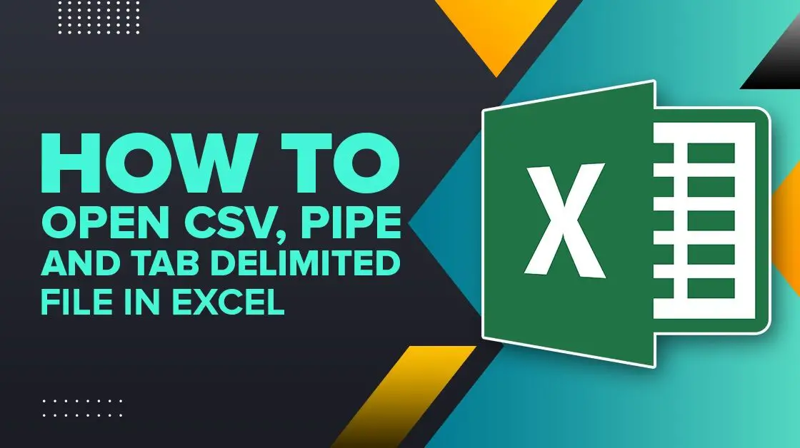 pipe delimited csv excel
