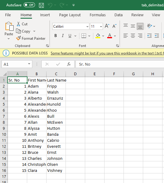 How to Open CSV, PIPE and TAB Delimited File in Excel - Techtown