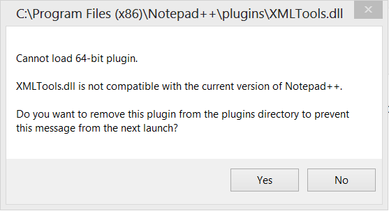 cannot load XMLTools.dll plugin